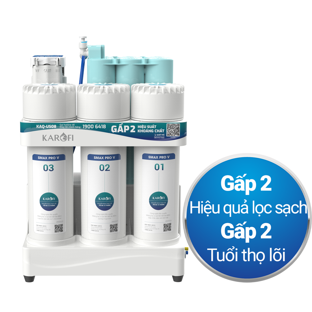 Máy lọc nước RO Karofi KAQ-US08