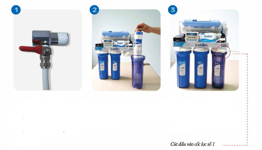 Cách lắp máy lọc nước