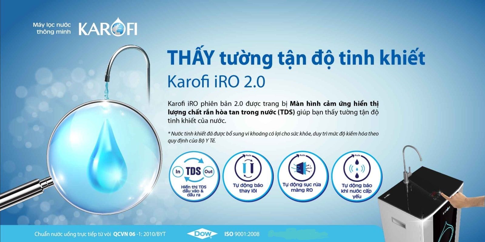 Máy lọc nước thông minh Karofi