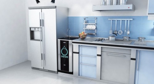 Máy lọc nước lắp vị trí âm tủ bếp